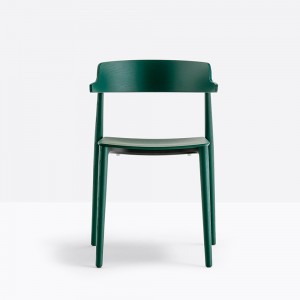 Sillón Nemea 2825 de Pedrali. Sillas de diseño. Sillas de madera moderna.