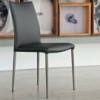 Silla Nata Acero de Bontempi. Sillas y taburetes de diseño para comedor.