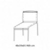 Silla Net de Bontempi. Sillas para comedor o salón de diseño italiano.