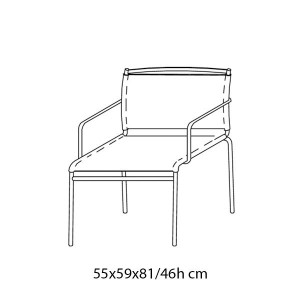Sillón Net de Bontempi. Sillones para comedor o salón de diseño italiano.
