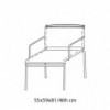Sillón Net de Bontempi. Sillones para comedor o salón de diseño italiano.