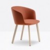 Sillón Nym 2837 de Pedrali. Sillas de diseño. Sillas tapizadas modernas.