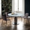 Silla Seventy Acero de Bontempi. Sillas de comedor o salón de diseño italiano.