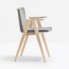 Sillón Osaka 2815 de Pedrali. Sillas de diseño. Sillas de madera modernas.