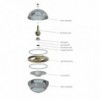 Lámpara suspensión Limbus Chandelier de Lumina. Lámparas modernas de diseño.