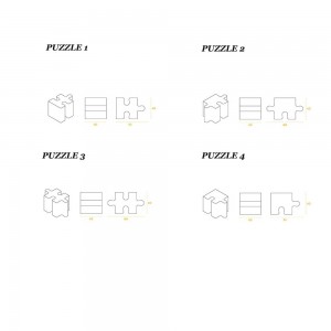 Pouf Puzzle Sixinch