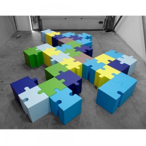 Pouf Puzzle Sixinch
