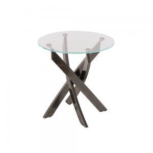 Mesa Auxiliar Artístico Redonda de Bontempi. Muebles modernos italianos.