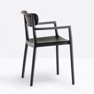 Sillón Tivoli 2805 de Pedrali. Sillas de diseño. Sillones modernas de madera.