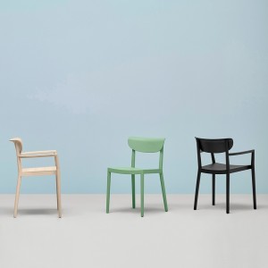 Sillón Tivoli 2805 de Pedrali. Sillas de diseño. Sillones modernas de madera.