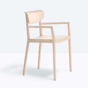 Sillón Tivoli 2805 de Pedrali. Sillas de diseño. Sillones modernas de madera.