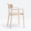 Sillón Tivoli 2805 de Pedrali. Sillas de diseño. Sillones modernas de madera.