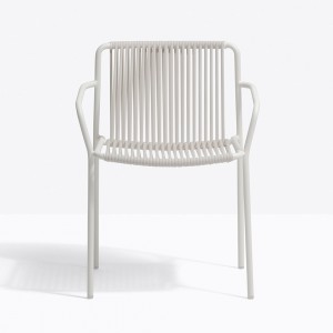Sillón Tribeca 3665 de Pedrali. Sillas para exterior. Sillas metálicas.