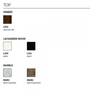 Mesa Auxiliar Tower de Bontempi. Muebles de diseño. Mesas auxiliares modernas.