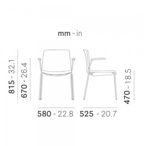 Sillón Tweet 895/2 de Pedrali. Sillas de diseño. Sillas tapizadas modernas.