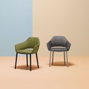 Sillón Vic 645 de Pedrali. Sillas modernas. Sillones tapizados de diseño.