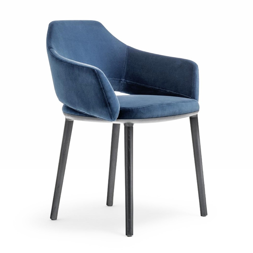 Sillón Vic 645 de Pedrali. Sillas modernas. Sillones tapizados de diseño.