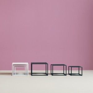 Mesitas Set Code de Pedrali. Mesas de diseño. Set de mesitas auxiliares.