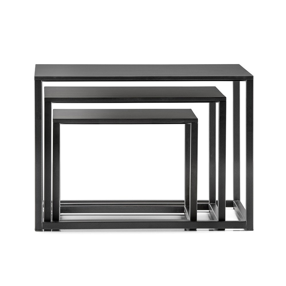 Mesitas Set Code de Pedrali. Mesas de diseño. Set de mesitas auxiliares.