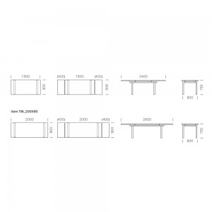 Mesa TM Magic de Pedrali. Mesas de diseño. Mesas modernas extensibles.