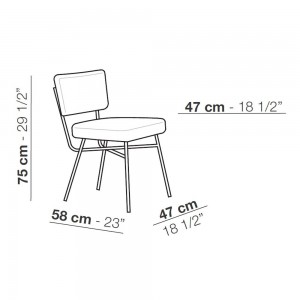 Silla Elettra de Arflex. Sillas y butacas de diseño italiano.