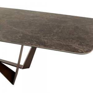 Mesa Reverse Redondeada de Tonin casa. Muebles modernos de hogar.