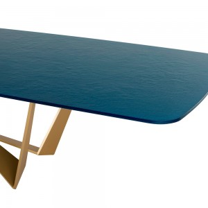 Mesa Reverse Redondeada de Tonin casa. Muebles modernos de hogar.