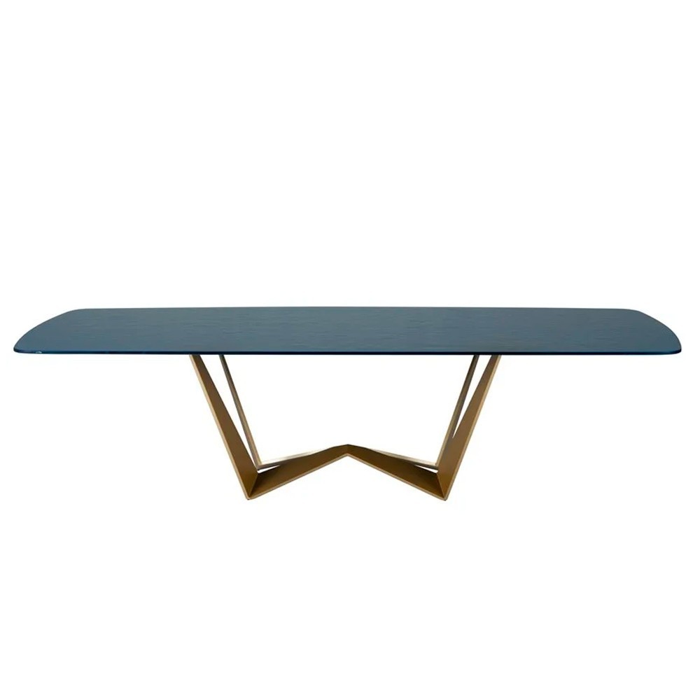 Mesa Reverse Redondeada de Tonin casa. Muebles modernos de hogar.