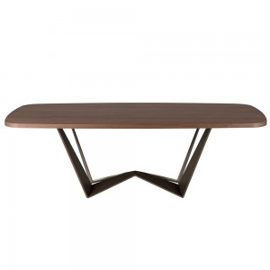 Mesa Reverse Redondeada de Tonin casa. Muebles modernos de hogar.