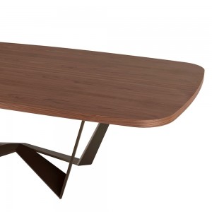 Mesa Reverse Redondeada de Tonin casa. Muebles modernos de hogar.