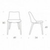 Silla Agata Madera de Tonin casa. Muebles modernos de hogar.