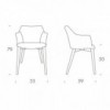 Sillón Agata Madera de Tonin casa. Muebles modernos de hogar.