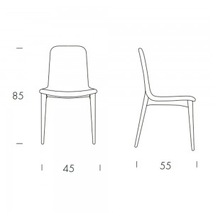 Silla Aralia de Tonin casa. Muebles modernos de hogar.