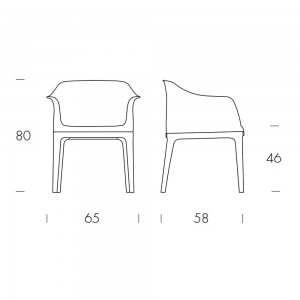 Sillón Gilda de Tonin casa. Muebles modernos de hogar.