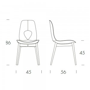 Silla Hole Madera de Tonin casa. Muebles modernos de hogar.