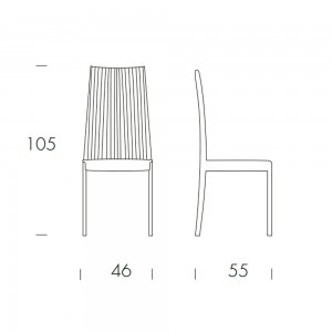 Silla Josefine de Tonin casa. Muebles modernos de hogar.