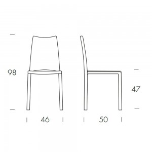 Silla Madeleine de Tonin casa. Muebles modernos de hogar.