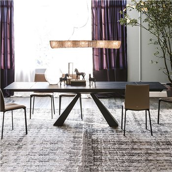 Mesa Eliot Keramik Drive de Cattelan Italia. Mesas de comedor extensibles.