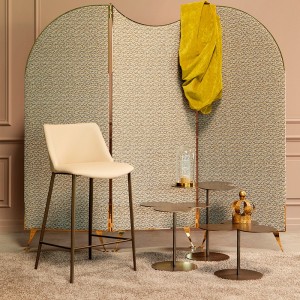 Taburete Agata Metal de Tonin casa. Muebles modernos de hogar.