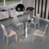 Mesa Elvis de Cattelan Italia. Muebles modernos italianos. Mesas de cristal.