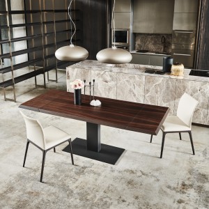 Mesa Elvis Wood Drive de Cattelan Italia. Muebles modernos italianos.