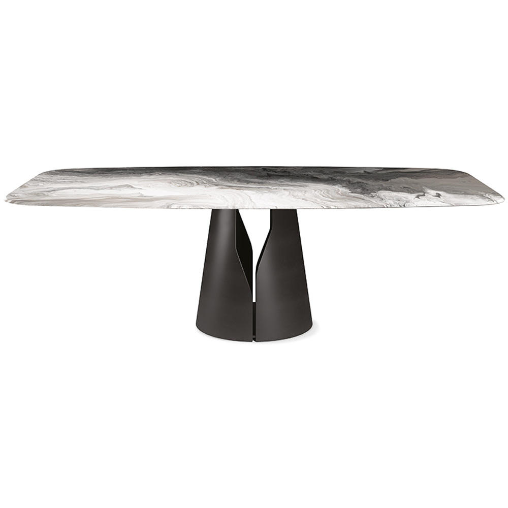 Mesa Giano CrystalArt de Cattelan Italia. Mesa moderna. Mesas de comedor.