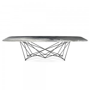 Mesa Gordon CrystalArt de Cattelan Italia. Muebles modernos italianos.