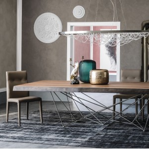 Mesa Gordon Deep Wood de Cattelan Italia. Muebles modernos italianos.