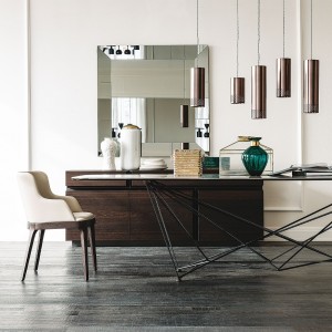 Mesa Gordon Keramik de Cattelan Italia. Mesa de comedor de diseño italiano.