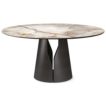 Mesa Giano Keramik Round Cattelan Italia. Mesa moderna. Mesas de comedor.
