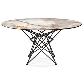 Mesa Gordon Keramik Redonda de Cattelan Italia. Mesa de comedor de diseño italiano.