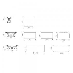 Mesa Gordon Keramik de Cattelan Italia. Mesa de comedor de diseño italiano.