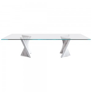 Mesa Plisset de Cattelan Italia. Muebles modernos italianos. Mesas redondas.