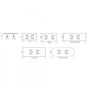 Mesa Plisset de Cattelan Italia. Muebles modernos italianos. Mesas redondas.